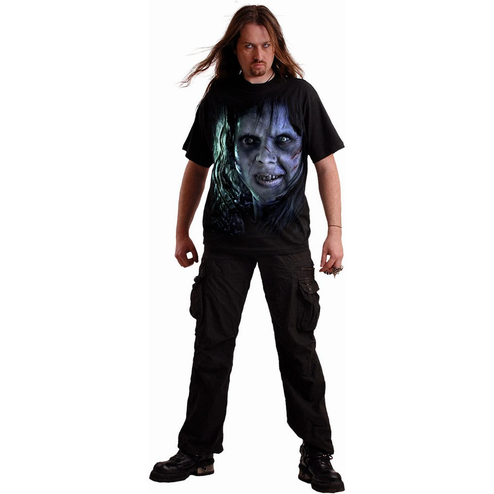 Black - Side - The Exorcist Unisex Adult Regan T-Shirt