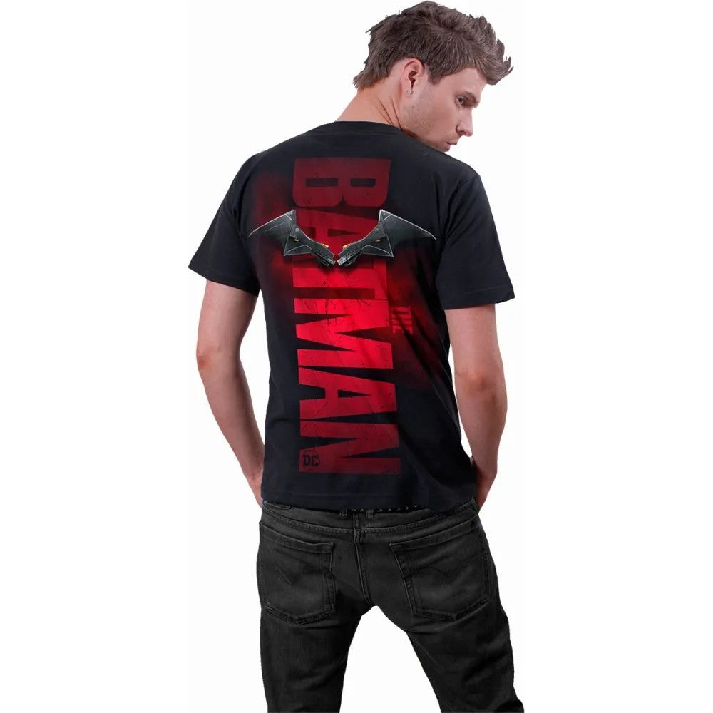 Black - Side - Spiral Direct Unisex Adult Batman Shadow T-Shirt