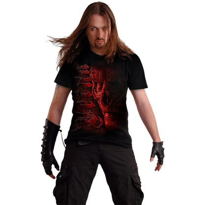 Black-Red - Back - Spiral Direct Unisex Adult Suffer Vecna Stranger Things T-Shirt