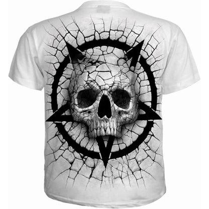 White - Back - Spiral Direct Unisex Adult Cracking Up T-Shirt
