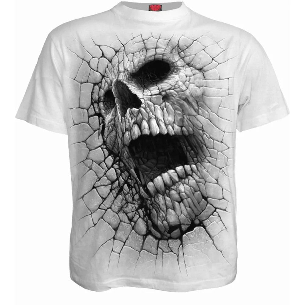 White - Front - Spiral Direct Unisex Adult Cracking Up T-Shirt