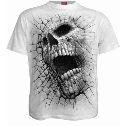 White - Front - Spiral Direct Unisex Adult Cracking Up T-Shirt