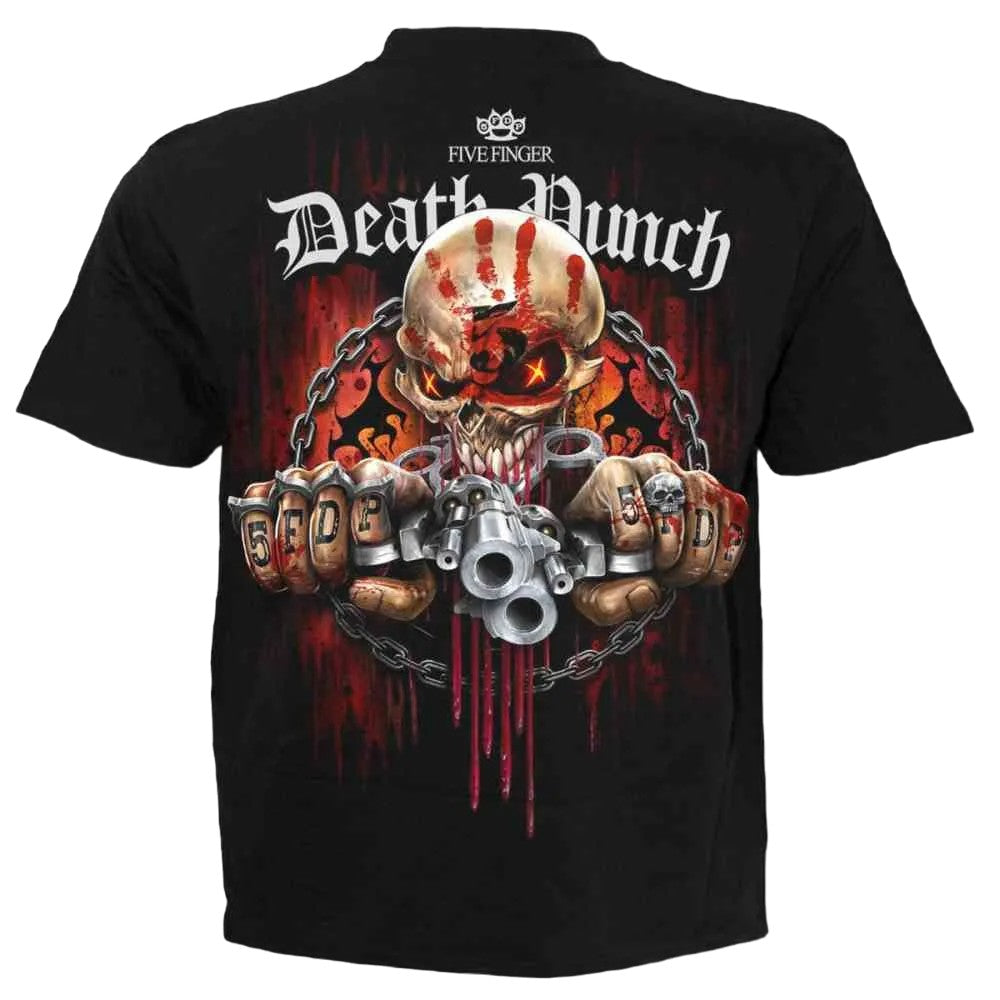 Black - Back - Spiral Direct Unisex Adult Five Finger Death Punch T-Shirt