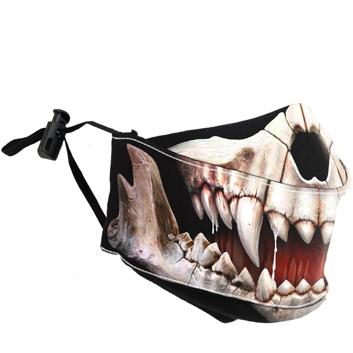 Black - Back - Spiral Direct Rock Jaw Face Mask