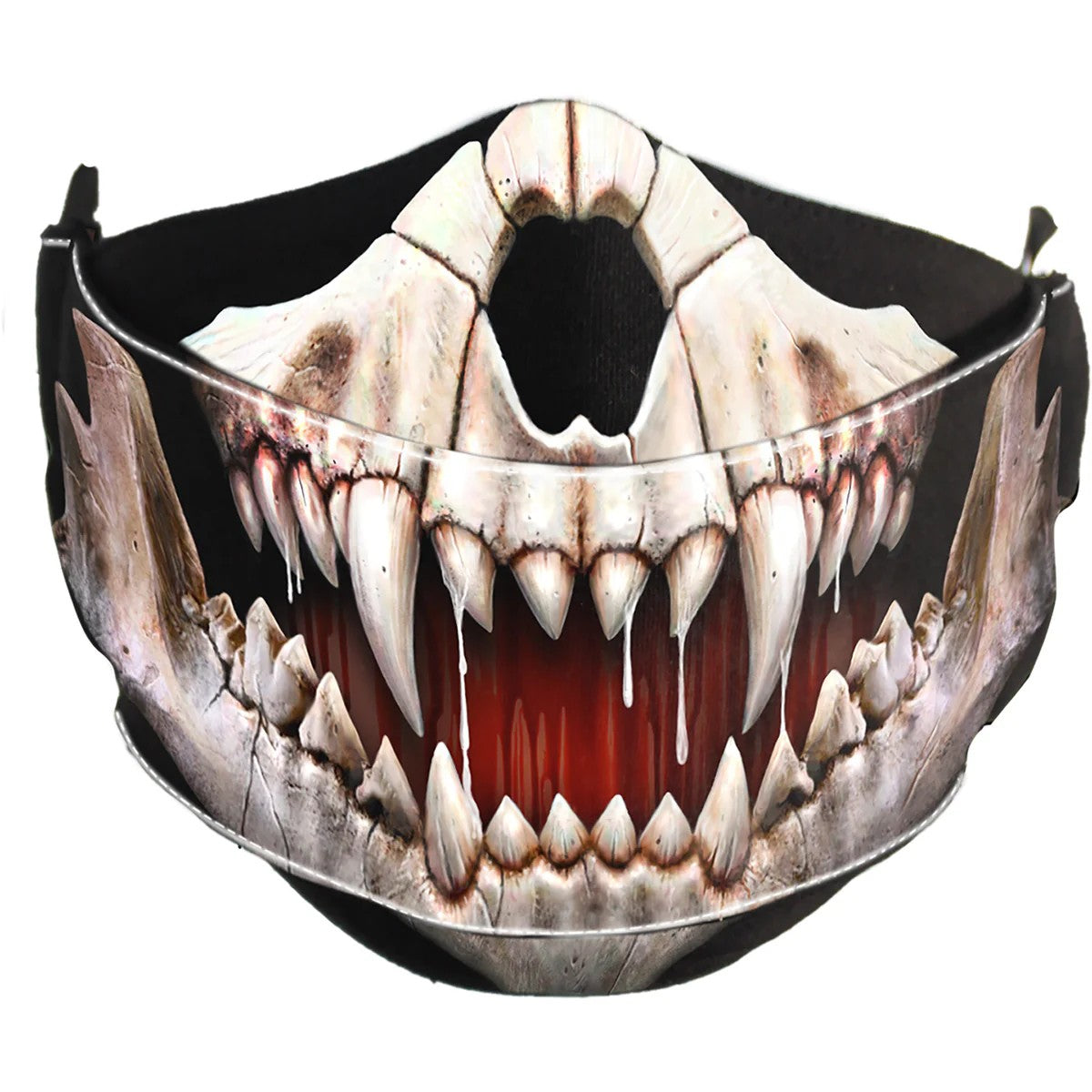 Black - Front - Spiral Direct Rock Jaw Face Mask