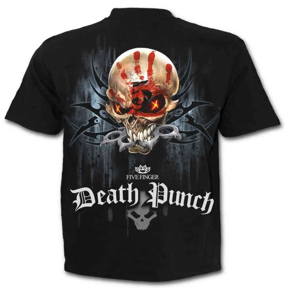 Black - Back - Spiral Direct Unisex Adult Game Over Five Finger Death Punch T-Shirt