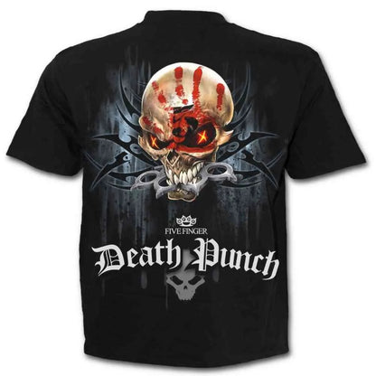 Black - Back - Spiral Direct Unisex Adult Game Over Five Finger Death Punch T-Shirt