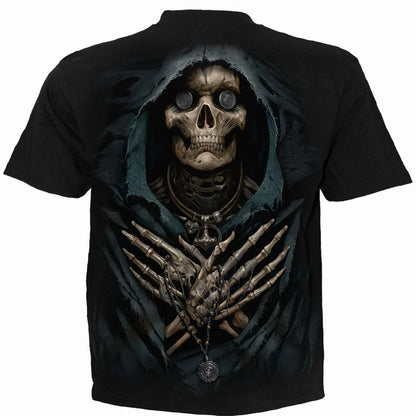 Black - Back - Spiral Direct Unisex Adult Ferryman T-Shirt