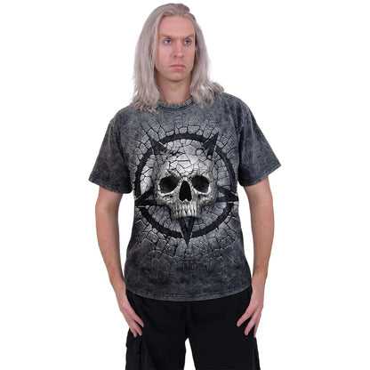 Black - Side - Spiral Direct Unisex Adult Cracking Up T-Shirt