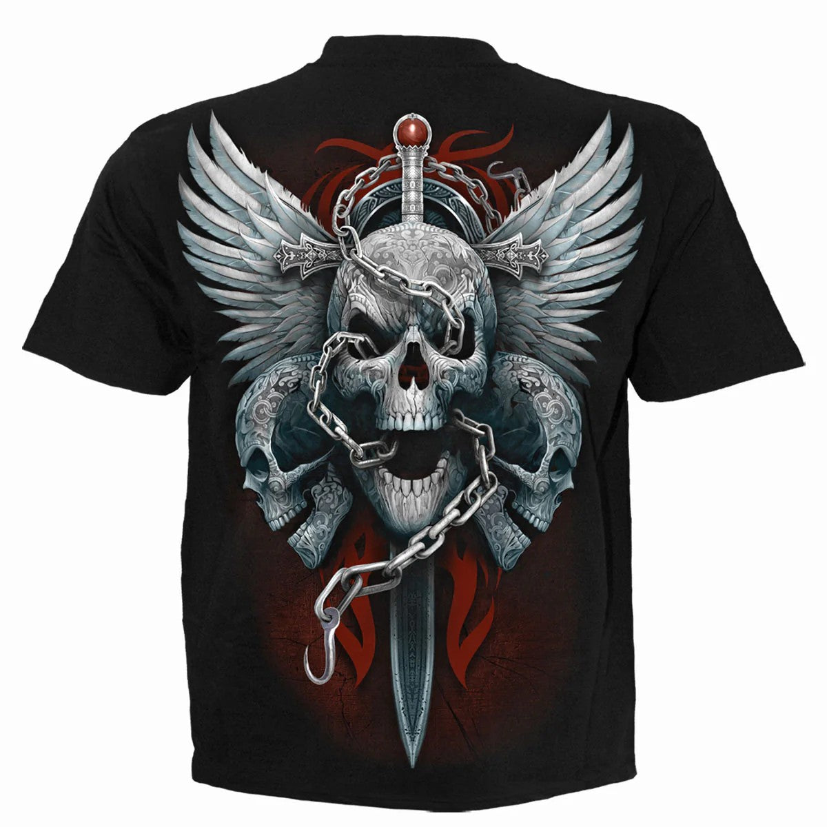 Black - Back - Spiral Direct Unisex Adult Enchained Soul T-Shirt