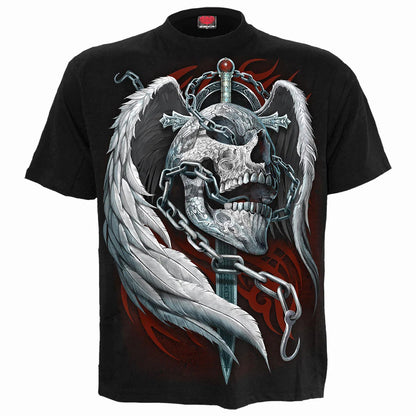 Black - Front - Spiral Direct Unisex Adult Enchained Soul T-Shirt