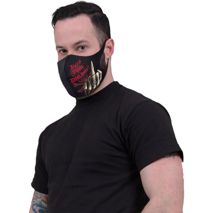 Black - Back - Spiral Direct Keep Your Distance Face Mask