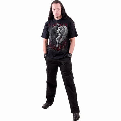 Black - Side - Spiral Direct Unisex Adult Forbidden Short-Sleeved T-Shirt