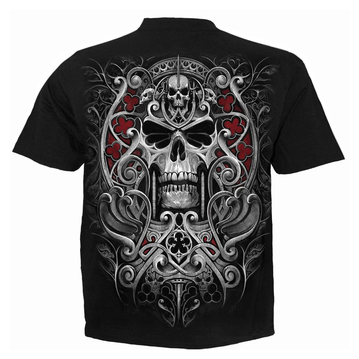 Black - Back - Spiral Direct Unisex Adult Reaper´s Door T-Shirt
