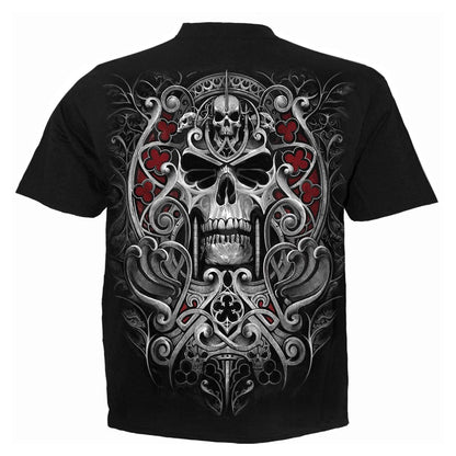 Black - Back - Spiral Direct Unisex Adult Reaper´s Door T-Shirt
