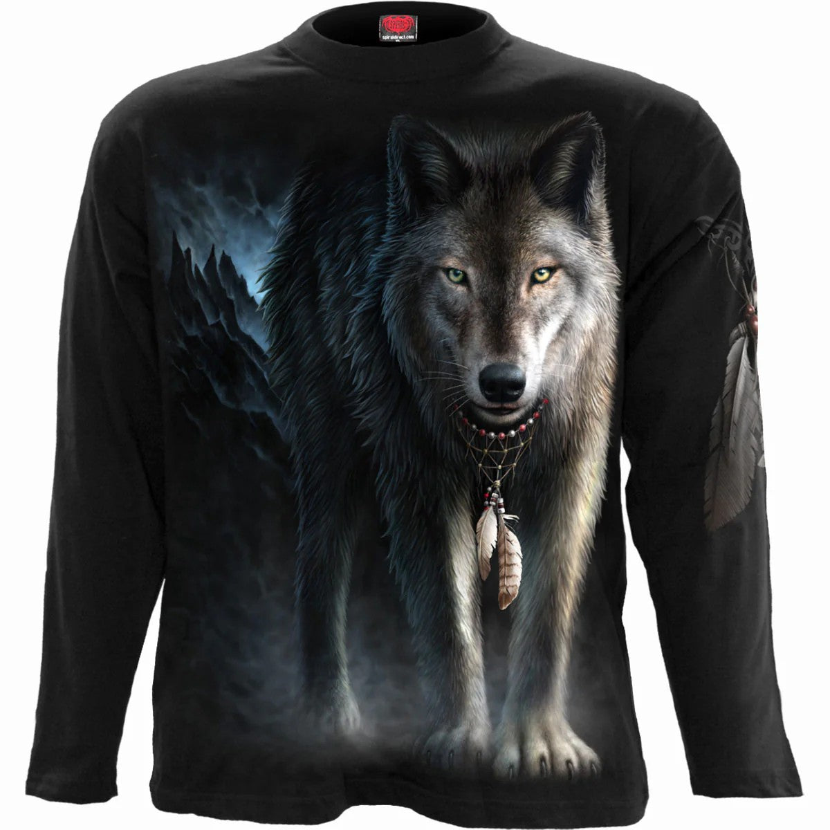 Black - Front - Spiral Direct Unisex Adult From Darkness Long-Sleeved T-Shirt