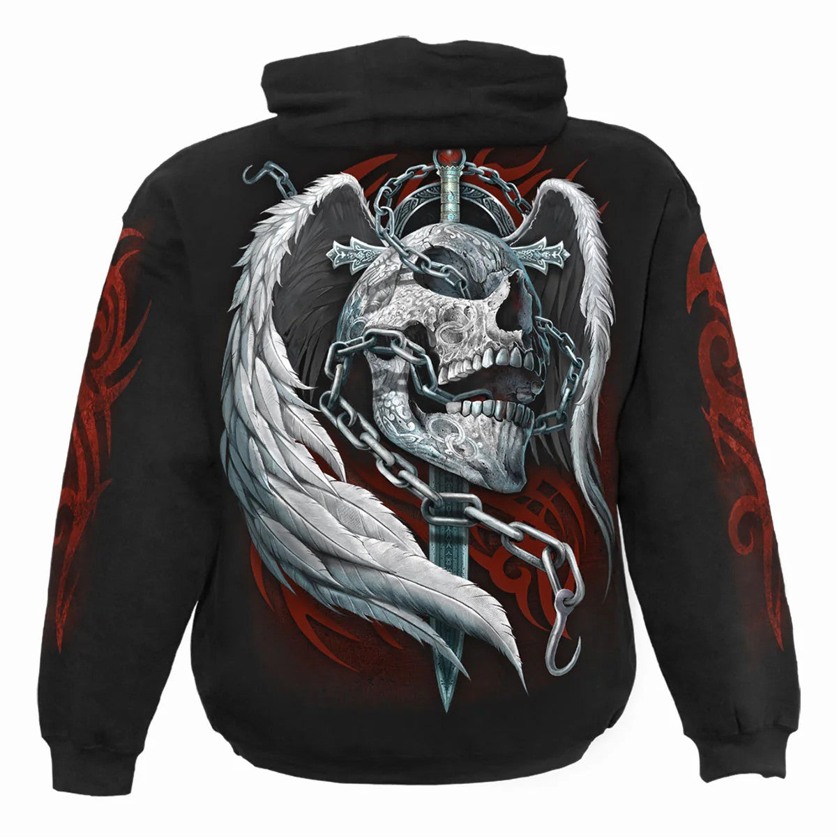 Black - Back - Spiral Direct Unisex Adult Enchained Soul Hoodie