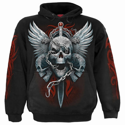 Black - Front - Spiral Direct Unisex Adult Enchained Soul Hoodie