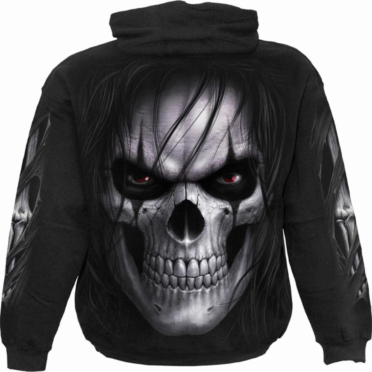 Black - Back - Spiral Direct Unisex Adult Night Stalker Hoodie