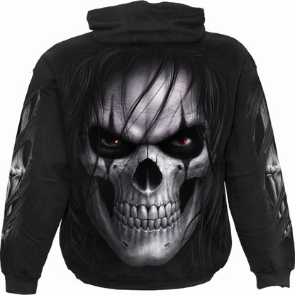 Black - Back - Spiral Direct Unisex Adult Night Stalker Hoodie