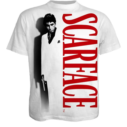 Black - Front - Spiral Direct Unisex Adult Shadow Scarface T-Shirt