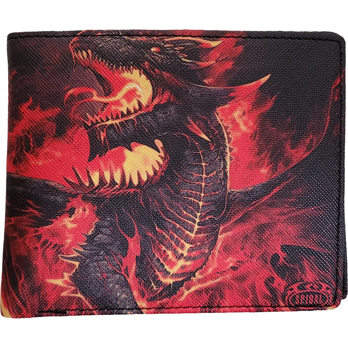 Black - Front - Spiral Direct Draconis RFID Blocking Wallet