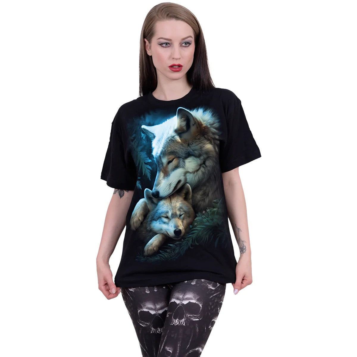 Black - Back - Spiral Direct Unisex Adult Mother´s Love T-Shirt