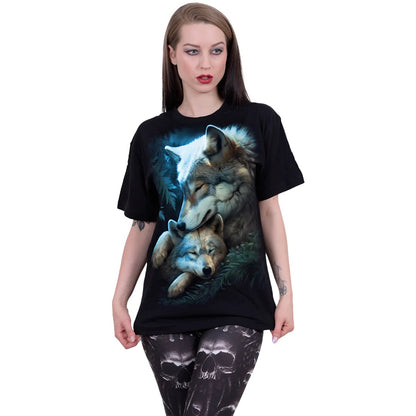 Black - Back - Spiral Direct Unisex Adult Mother´s Love T-Shirt