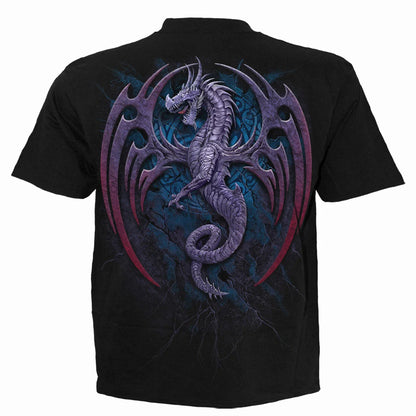 Black - Back - Spiral Direct Unisex Adult Dragon Borne Short-Sleeved T-Shirt