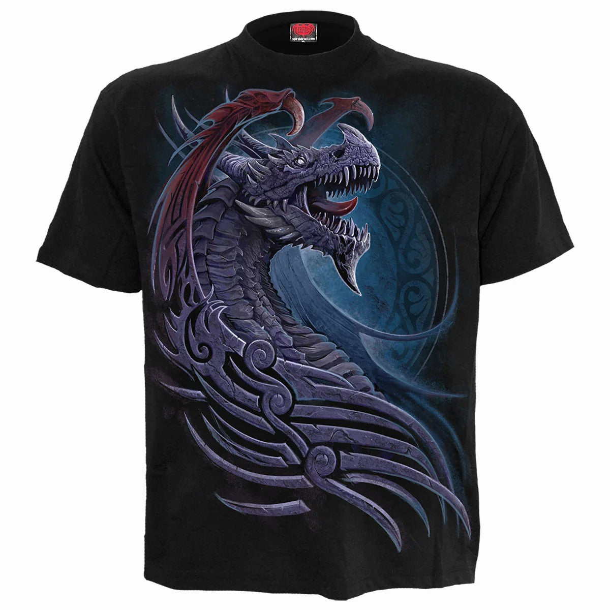 Black - Front - Spiral Direct Unisex Adult Dragon Borne Short-Sleeved T-Shirt