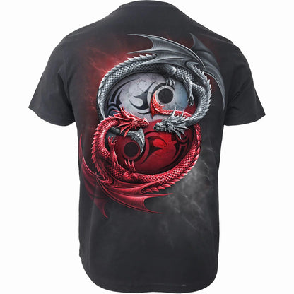 Black - Back - Spiral Direct Unisex Adult Infinity Dragons Short-Sleeved T-Shirt