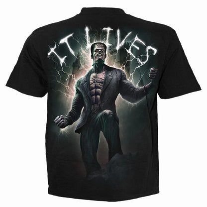 Black - Back - Spiral Direct Unisex Adult It Lives T-Shirt