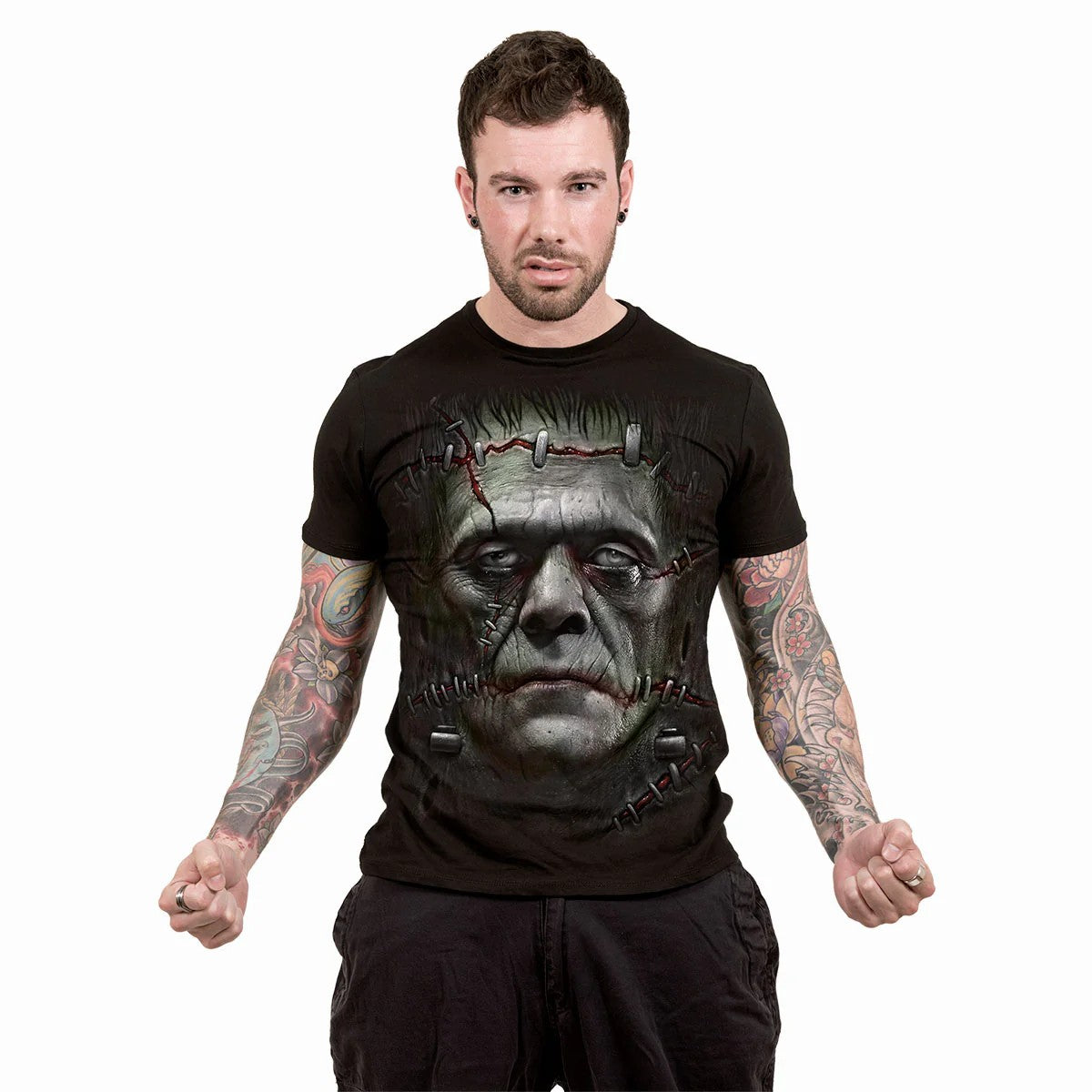 Black - Side - Spiral Direct Unisex Adult It Lives T-Shirt