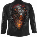 Black - Back - Spiral Direct Unisex Adult Draconis Long-Sleeved T-Shirt