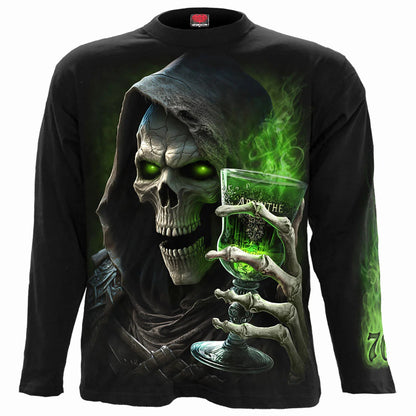 Black - Front - Spiral Direct Unisex Adult The Green Fairy Long-Sleeved T-Shirt