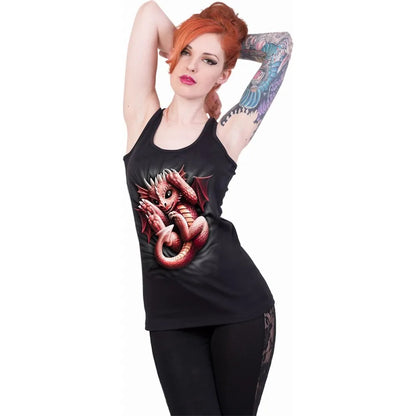 Black - Back - Spiral Direct Womens-Ladies Whelp Sleeveless Tank Top