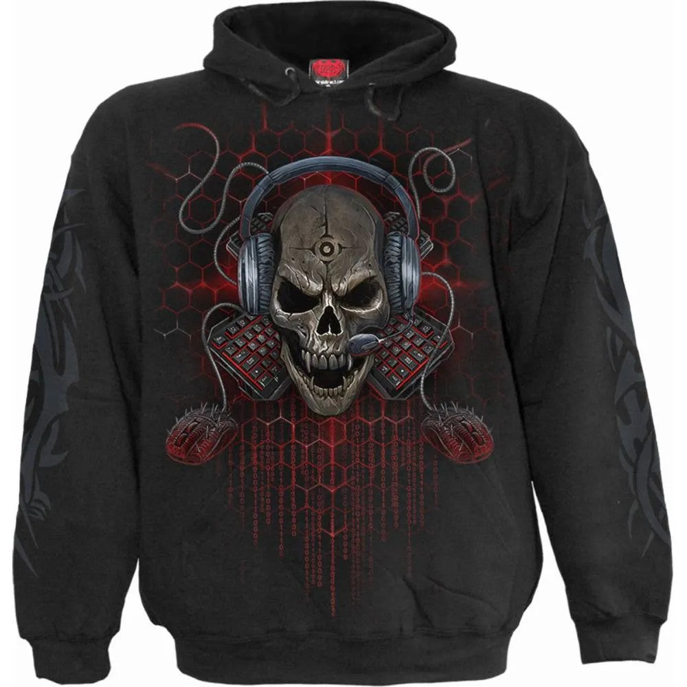 Black - Front - Spiral Direct Unisex Adult PC Gamer Hoodie