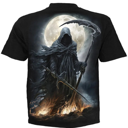 Black - Back - Spiral Direct Unisex Adult Shadow Rider T-Shirt