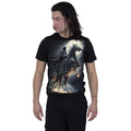 Black - Side - Spiral Direct Unisex Adult Shadow Rider T-Shirt