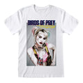 White - Front - Birds Of Prey Womens-Ladies Poster Fitted T-Shirt