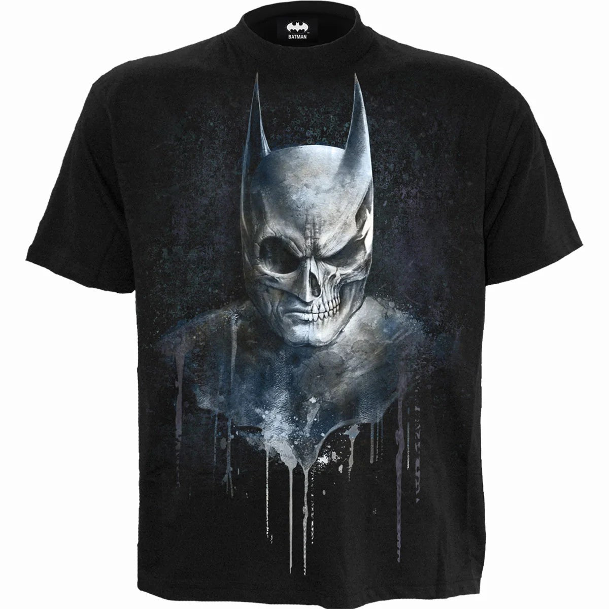 Black - Front - Spiral Direct Unisex Adult Nocturnal Batman T-Shirt