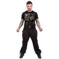 Black - Side - Spiral Direct Unisex Adult Game Over T-Shirt