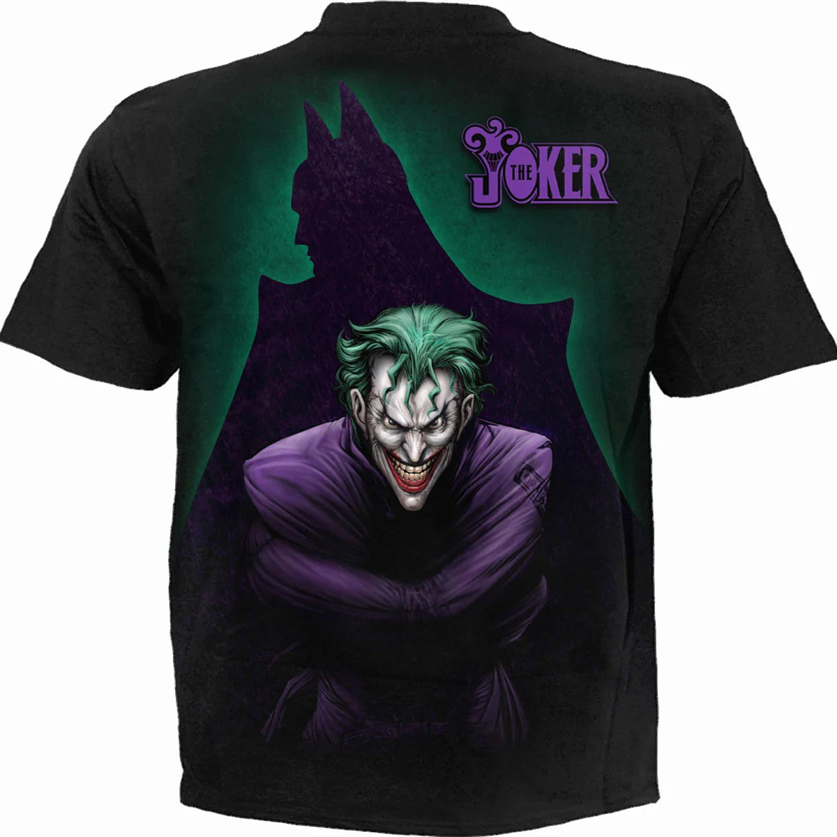 Black - Back - Spiral Direct Unisex Adult Freak The Joker T-Shirt
