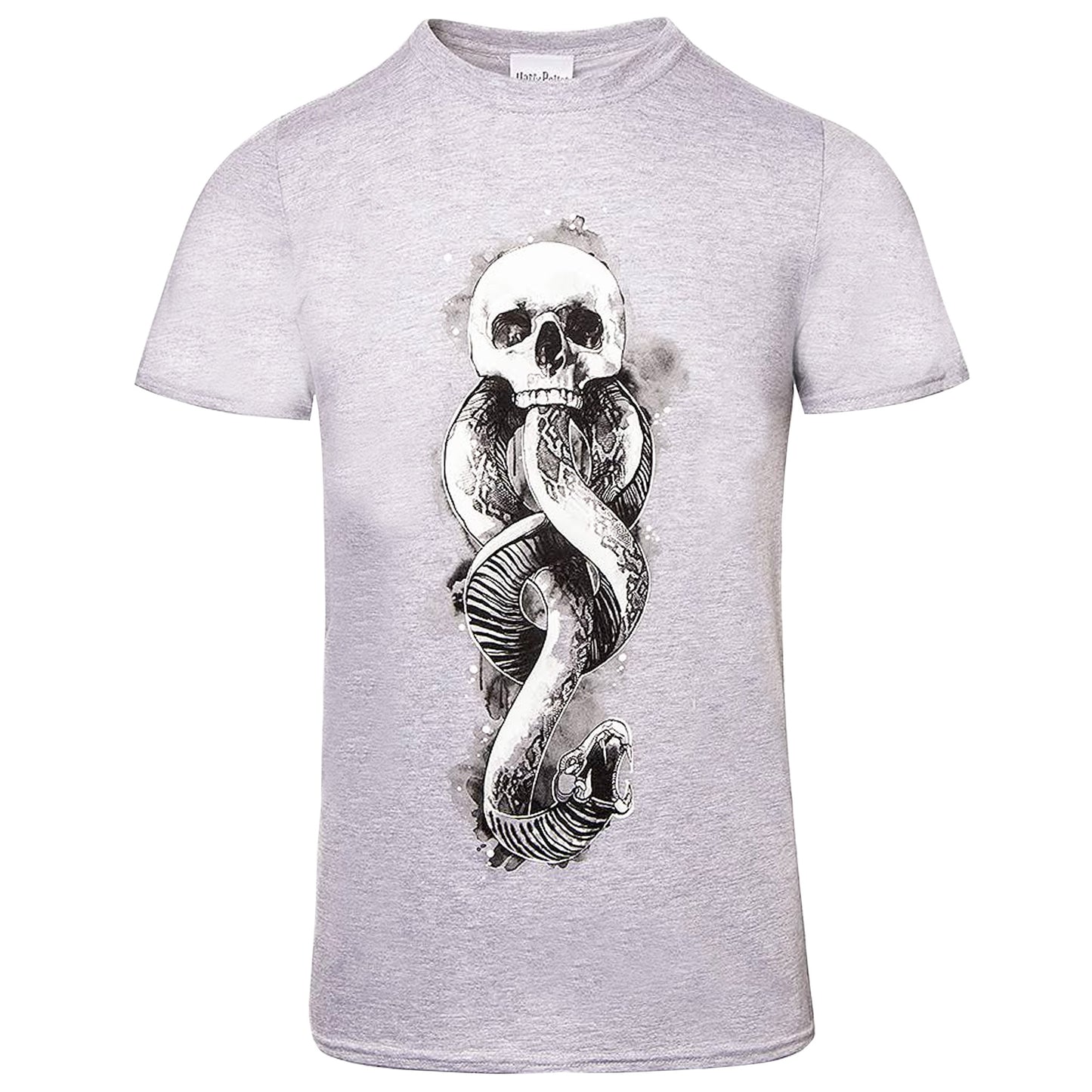 Grey Heather - Front - Harry Potter Mens Dark Mark T-Shirt