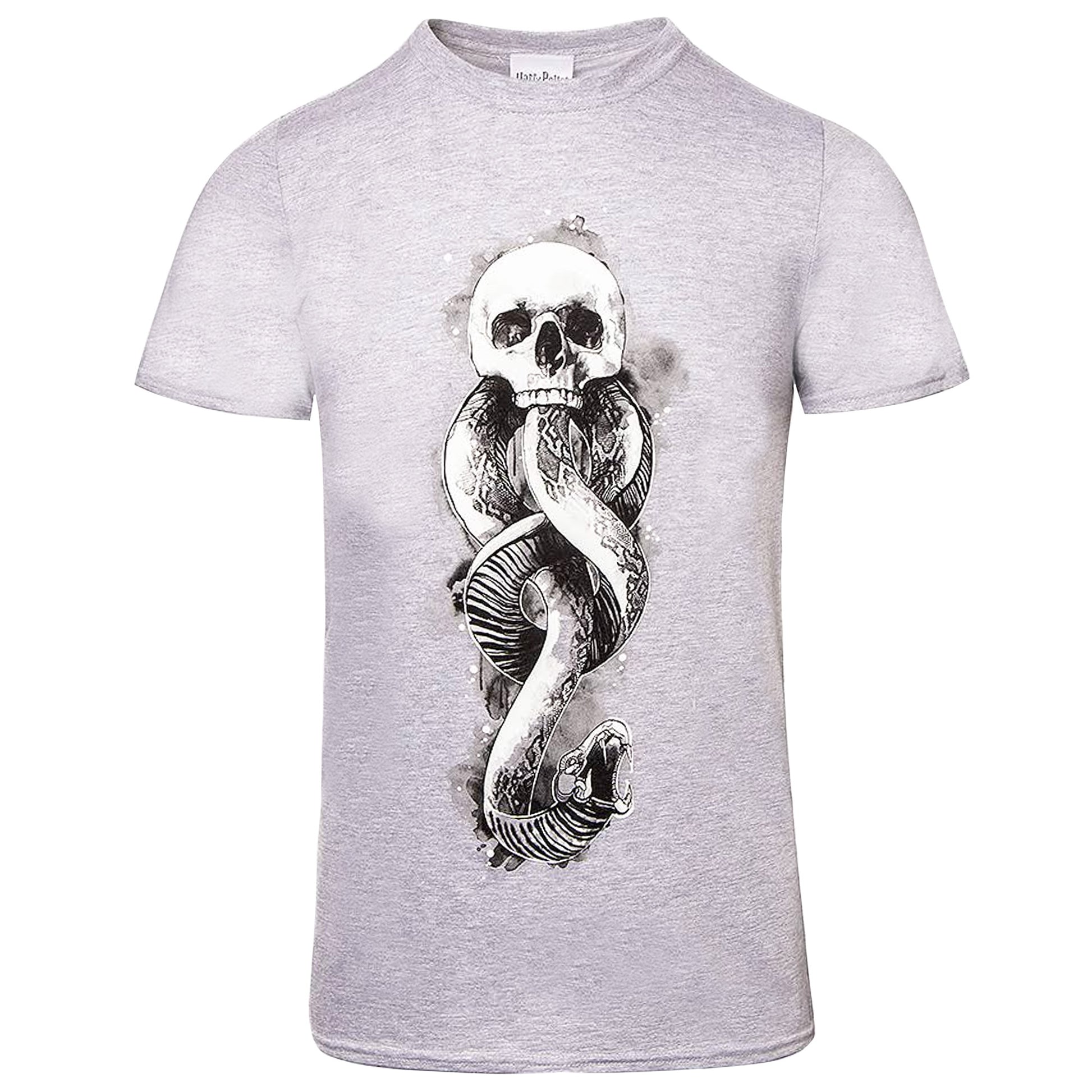 Grey Heather - Front - Harry Potter Mens Dark Mark T-Shirt