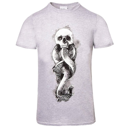 Grey Heather - Front - Harry Potter Mens Dark Mark T-Shirt