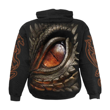 Black - Back - Spiral Direct Unisex Adult Dragon Eye Hoodie