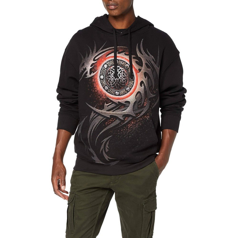 Black - Side - Spiral Direct Unisex Adult Dragon Eye Hoodie