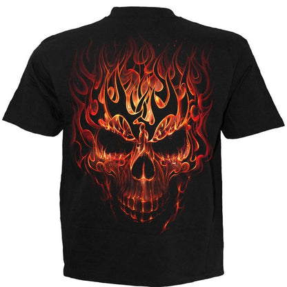 Black - Back - Spiral Direct Unisex Adult Skull Blast Short-Sleeved T-Shirt