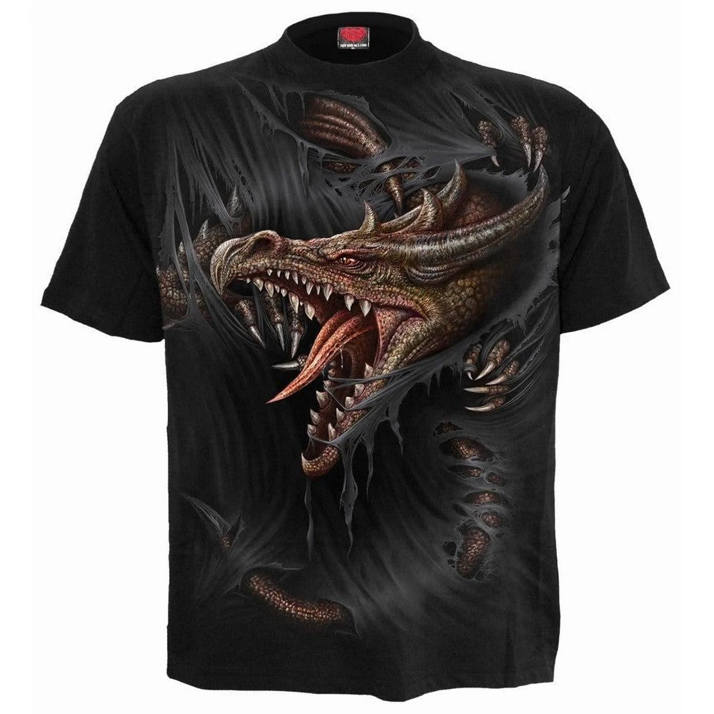 Black - Front - Spiral Direct Childrens-Kids Breaking Out Short-Sleeved T-Shirt